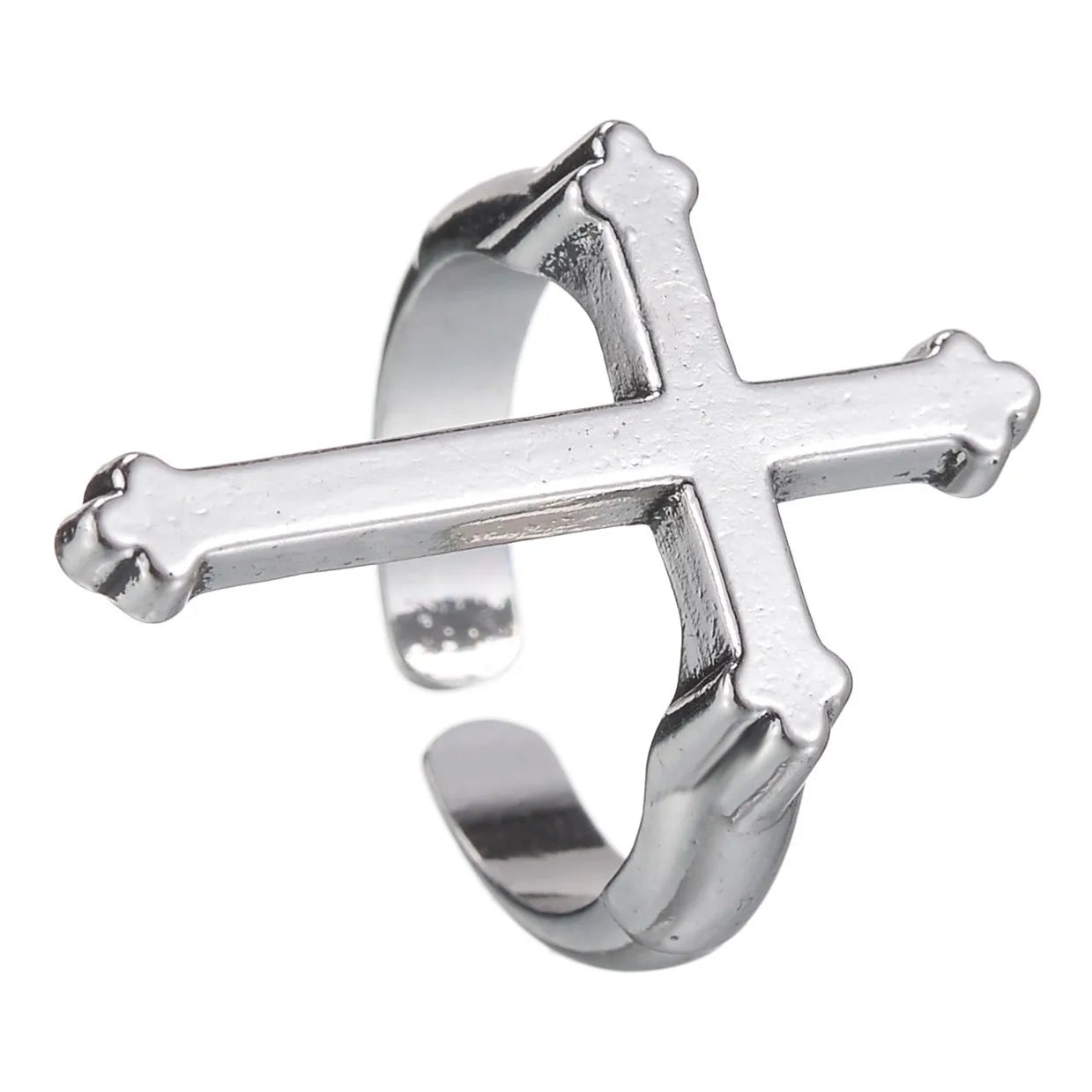 Vintage Black Cross Ring for Women Gothic Punk Steampunk Jesus Men's Ring Girl Boy Party Fashion Male Jewelry